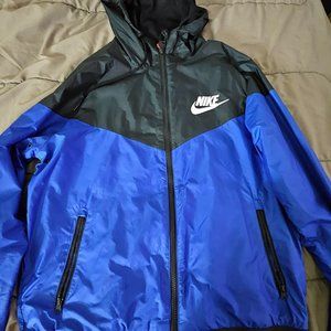 Blue Windbreaker Nike Jacket